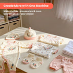 Poolin EOC03 (2in1) Newest homeuse automatic embroidery machine computerized for Crafters and Start Business