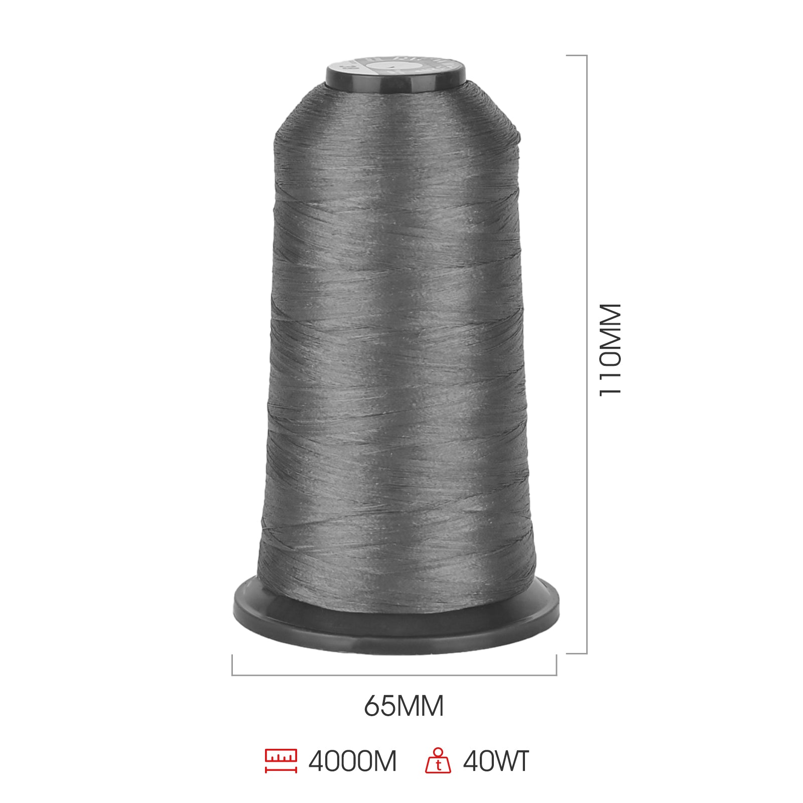 PooLin Polyester Embroidery Thread, 4000m 108D/2 40WT, Color 157 Brown