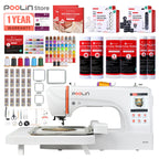 PooLin EOC07 7.9"x15" Embroidery Area Computerized Home Pro Embroidery Machine