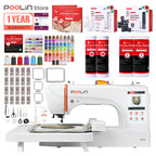 PooLin EOC07 7.9"x15" Embroidery Area Computerized Home Pro Embroidery Machine