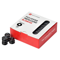 Prewound Embroidery Bobbins – Style L, 70D/2 (60WT), Black, Plastic Sides, 144 Pcs