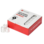 Prewound Embroidery Bobbins – Style L, 70D/2 (60WT), White, Plastic Sides, 144 Pcs