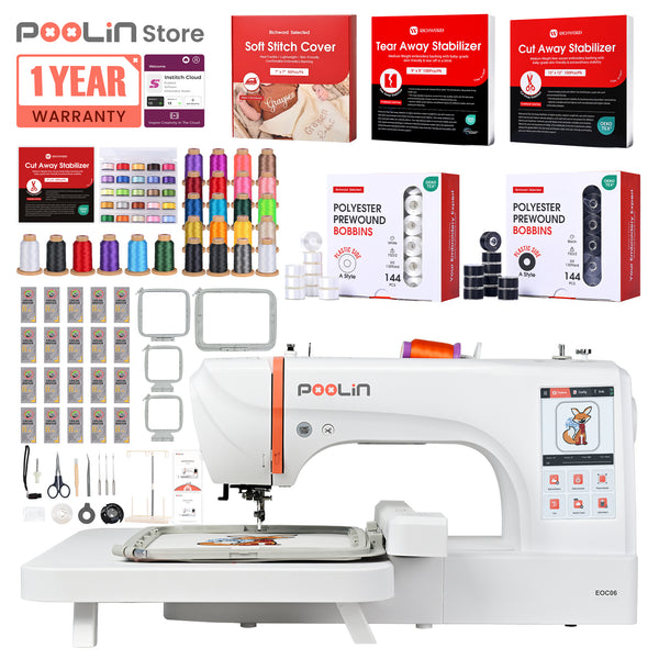 PooLin EOC06 Your First Flagship Home Embroidery Machine