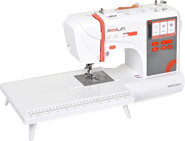 PooLin EOC03 2-in-1 All-in-One Sewing & Embroidery Machine