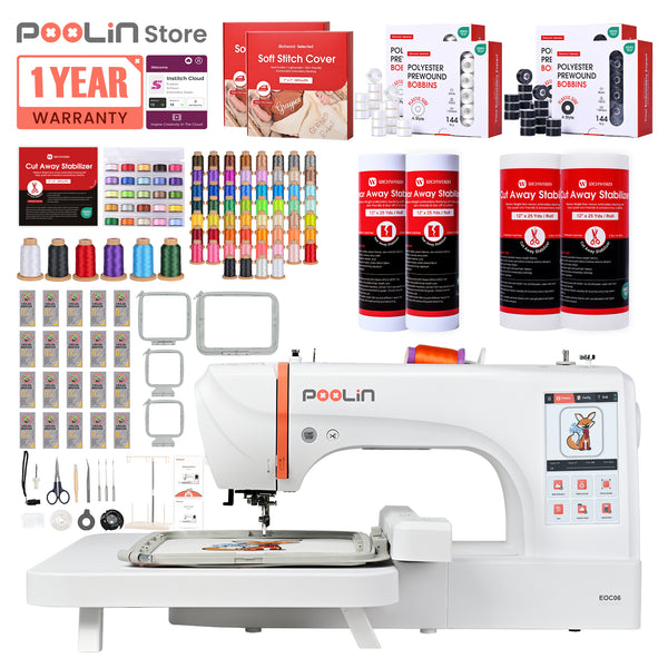 PooLin EOC06 Your First Flagship Home Embroidery Machine