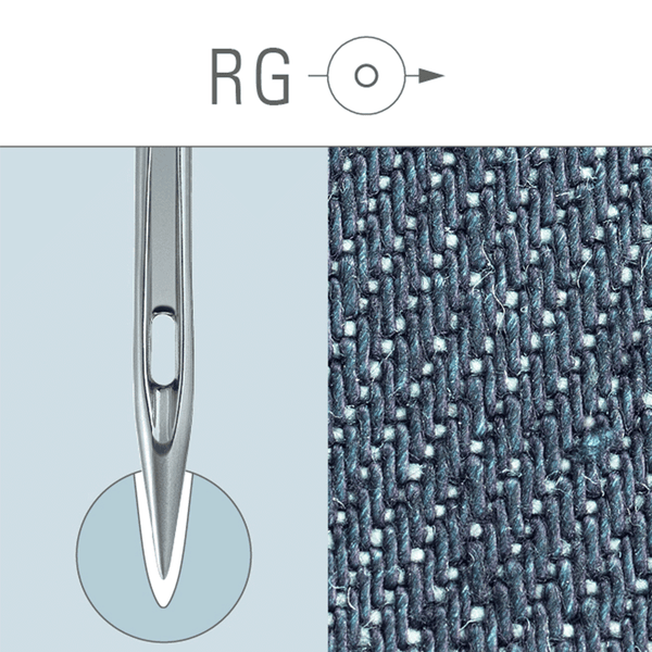 GROZ DB×K5 RG Nm70/10 Round Shank Embroidery Needle for Industrial Embroidery Machine 10packs