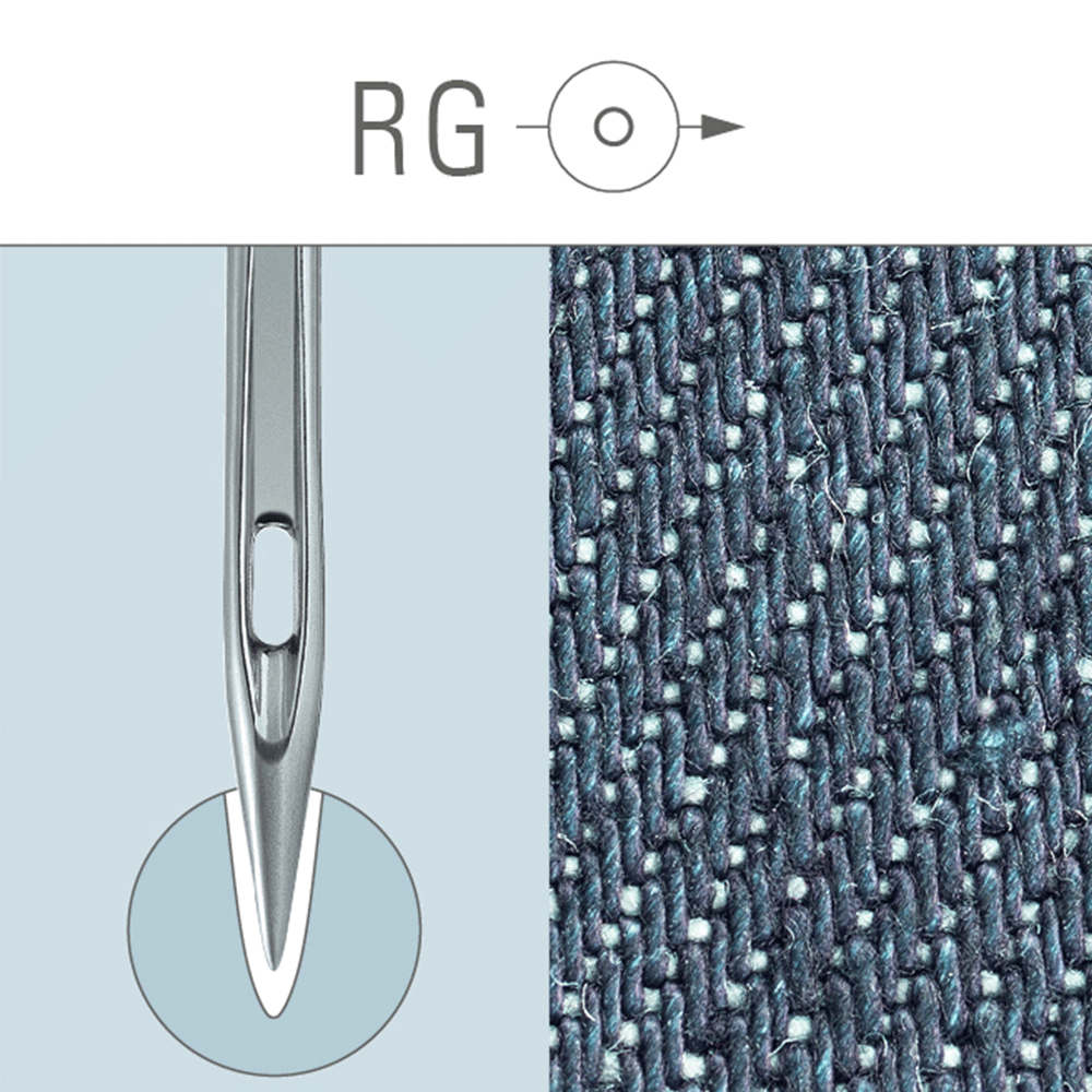 GROZ DB×K5 RG Nm75/11 Round Shank Embroidery Needle for Industrial Embroidery Machine 10packs
