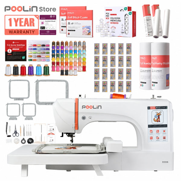 PooLin EOC06 Your First Flagship Home Embroidery Machine