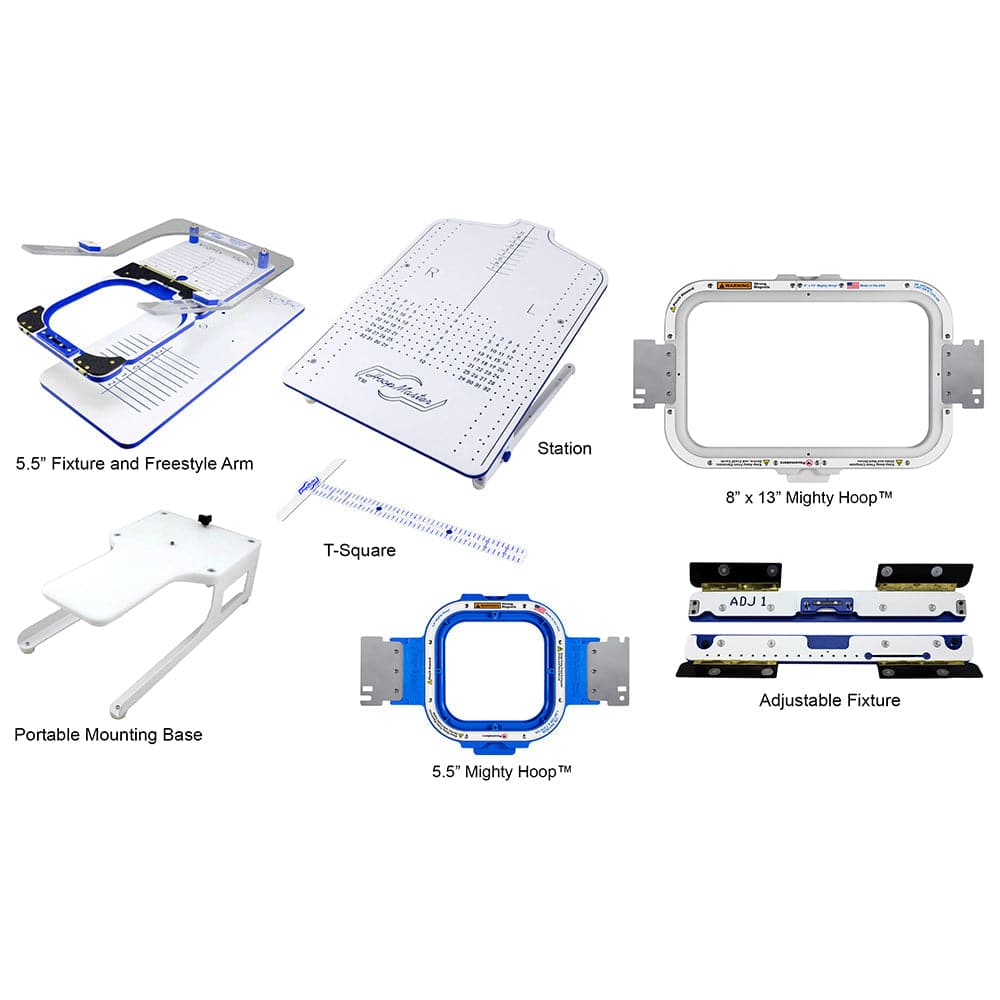 Mighty Hoop 5.5" with 8"×13" Kit For PooLin Commercial Embroidery Machine